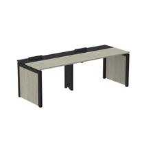 Mesa de Plataforma Simples para 2 Pessoas Corporativa 150x792/2P PSCPP150/792/2P Bege/Nogueira Casablanca/Preto Mesa de Plataforma Simples para 2 Pessoas Corporativa 150x792/2P PSCPP150/792/2P Bege/Nogueira Casablanca/Preto