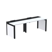 Mesa de Plataforma Simples para 2 Pessoas Corporativa 150x792/2p Pscpp150/792/2p Cinza/Grafito