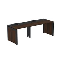 Mesa de Plataforma Simples para 2 Pessoas Corporativa 150x792/2p Pscpp150/792/2p Escalrlate/Preto - Pandin Móveis