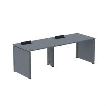 Mesa de Plataforma Simples para 2 Pessoas Corporativa 150x792/2p Pscpp150/792/2p Grafito