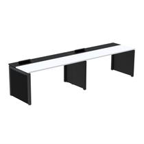 Mesa de Plataforma Simples para 2 Pessoas Corporativa 160x792/2P PSCPP160/792/2P Branco/Preto Mesa de Plataforma Simples para 2 Pessoas Corporativa 160x792/2P PSCPP160/792/2P Branco/Preto