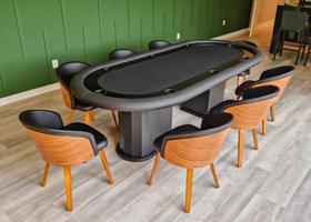 Mesa de Poker Linha Master com Borda Estofada e Porta Copos - 2,0x1,0m