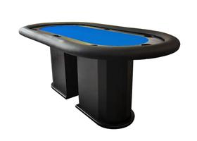 Mesa de Poker Linha Master com Borda Estofada e Porta Copos - 2,55x1,15m