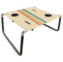 Mesa de praia portátil dobrável Neso com porta-copos Rainbow