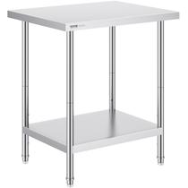 Mesa de preparação VEVOR em aço inoxidável 24x30x34cm com capacidade de 318kg Mesa de preparação VEVOR em aço inoxidável 24x30x34cm com capacidade de 318kg