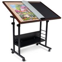 Mesa de quebra-cabeça Becko US 1500 peças inclinável com tapete Mesa de quebra-cabeça Becko US 1500 peças inclinável com tapete