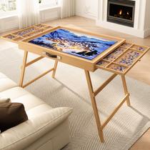 Mesa de quebra-cabeça upvercy de 1000 peças com gavetas e capa protetora