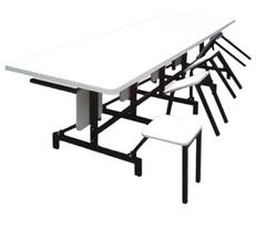 Mesa de Refeitório com 6 lugares Dobráveis Escamoteáveis