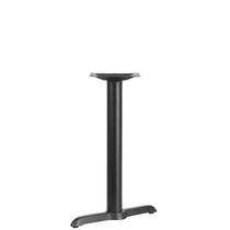 Mesa de restaurante T-Base Flash Furniture em ferro fundido preto
