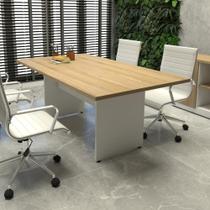 Mesa de Reunião 1,80m Mac Branco Escritório Corporativo F5 Mesa de Reunião 1,80m Mac Branco Escritório Corporativo F5