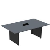 Mesa de Reunião 2000x1200 MRCPB2012PP Cinza/Grafito/Preto Mesa de Reunião 2000x1200 MRCPB2012PP Cinza/Grafito/Preto