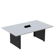 Mesa de Reunião 2000x1200 MRCPB2012PP Cinza/Preto