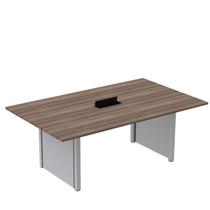 Mesa de Reunião 2000x1200 MRCPB2012PP Marrom/Walnut/Cinza Mesa de Reunião 2000x1200 MRCPB2012PP Marrom/Walnut/Cinza