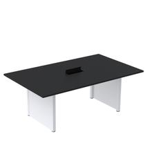 Mesa de Reunião 2000x1200 MRCPB2012PP Preto/Branco