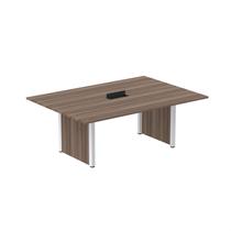 Mesa de Reunião 2000x1200 Mrcpb2012pp Walnut/Branco - Pandin Móveis