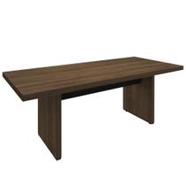 Mesa de Reunião 204cm Tamburato Executiva A06 Marrom/Preto - Mpozenato Mesa de Reunião 204cm Tamburato Executiva A06 Marrom/Preto - Mpozenato