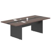 Mesa de Reunião 2,40 Plot Freijo Preto Mesa de Reunião 2,40 Plot Freijo Preto