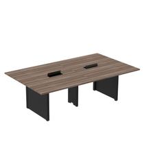 Mesa de Reunião 2400x1400 Mrcpb2414pp Walnut/Preto