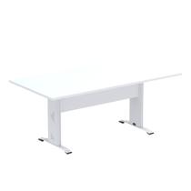 Mesa De Reunião Aretto Pandin 1,60 M Branco e Branco