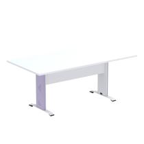 Mesa De Reunião Aretto Pandin 1,60 M Branco e Lilás