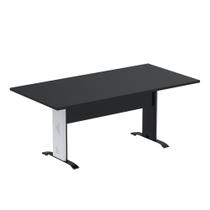 Mesa De Reunião Aretto Pandin 1,80 M Preto e Branco