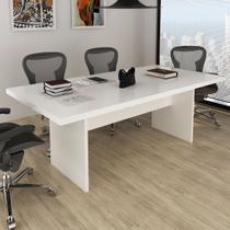 Mesa de Reunião Branco Me4119 - Tecno Mobili Mesa de Reunião Branco Me4119 - Tecno Mobili