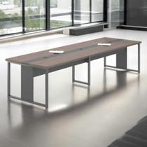 Mesa de Reunião Caixa e Faixa 3,60 M Sydney Freijó Preto