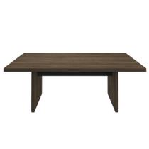 Mesa de Reunião Charuto com Preto MDP 204cm x 75cm x 90cm