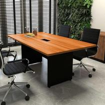 Mesa de Reunião Escritório 1,80m c/ Cx de Tomada 100% MDF F5 Mesa de Reunião Escritório 1,80m c/ Cx de Tomada 100% MDF F5