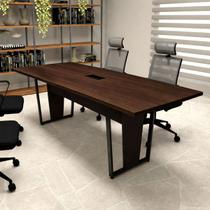 Mesa de Reunião Escritório 2,00m x 0,90m 1 Caixa de Tomadas Marsala Pr Pés Metal F5 Office Mesa de Reunião Escritório 2,00m x 0,90m 1 Caixa de Tomadas Marsala Pr Pés Metal F5 Office
