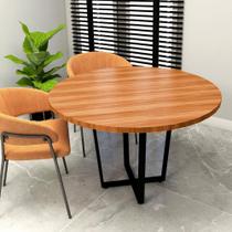 Mesa de Reunião Industrial Preto Freijó 110cm Pé em Metal F5 Mesa de Reunião Industrial Preto Freijó 110cm Pé em Metal F5