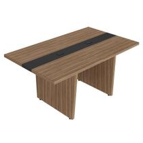 Mesa de Reuniao Modular Escritorio Tampo Tamburato 179x110 cm Artany Mesa de Reuniao Modular Escritorio Tampo Tamburato 179x110 cm Artany