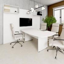 Mesa de Reunião Orgânica 180cm x 110cm Escritório F5 Office
