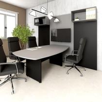 Mesa de Reunião Orgânica 2m Pés Painel Escritório F5 Office