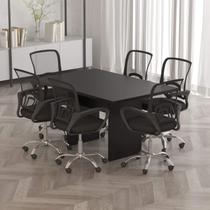 Mesa de Reunião para Escritório 136x90cm ME4191 Tecnomóbili