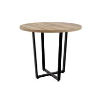 Mesa de Reunião Redonda 110cm para Escritório Compacta Mesa de Reunião Redonda 110cm para Escritório Compacta