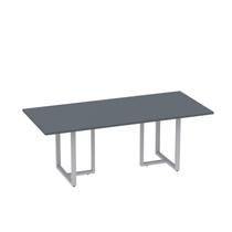 Mesa de Reunião Retangular 200x90cm MR2000P25TUB Cinza/Grafito Mesa de Reunião Retangular 200x90cm MR2000P25TUB Cinza/Grafito