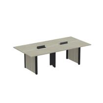 Mesa de Reunião Retangular 6 Lugares 320x140cm Corporativa Bege/Nogueira Casablanca Mesa de Reunião Retangular 6 Lugares 320x140cm Corporativa Bege/Nogueira Casablanca