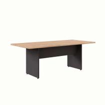 Mesa de Reunião Retangular Ameixa e Preta Mesa de Reunião Retangular Ameixa e Preta