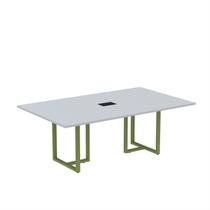 Mesa de Reunião Retangular com Power Box 200x90cm Mr2000p25tub