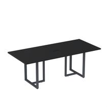 Mesa de Reunião Retangular com Power Box 200x90cm MR2000P25TUB Preto/Grafito
