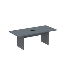 Mesa de Reunião Retangular com Power Box 200x90cm MR2000PE40 Cinza/Grafito Mesa de Reunião Retangular com Power Box 200x90cm MR2000PE40 Cinza/Grafito
