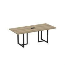 Mesa de Reunião Retangular com Power Box 200x90cm Mrpb2000pe40 Mesa de Reunião Retangular com Power Box 200x90cm Mrpb2000pe40