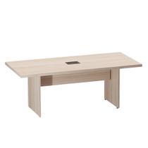 Mesa De Reunião Retangular Com Power Box PE40 Pandin 2,00 M Casablanca Mesa De Reunião Retangular Com Power Box PE40 Pandin 2,00 M Casablanca