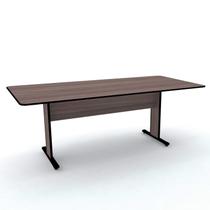 Mesa de reunião retangular pandin maxxi - walnut/preto Mesa de reunião retangular pandin maxxi - walnut/preto