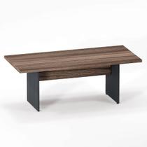 Mesa De Reunião Retangular PE 40 Pandin 2,00 M Walnut e Grafito Mesa De Reunião Retangular PE 40 Pandin 2,00 M Walnut e Grafito