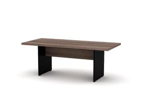 Mesa De Reunião Retangular PE 40 Pandin 2,00 M Walnut e Preto