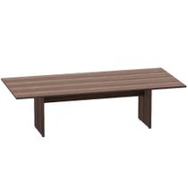 Mesa de Reunião Retangular Pé Painel P25 Pandin 2,6 M Walnut Mesa de Reunião Retangular Pé Painel P25 Pandin 2,6 M Walnut