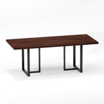 Mesa de Reunião Retangular Tubular P25 Pandin 2,0 M Escarlate e Grafito