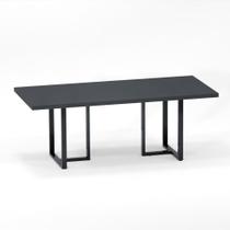 Mesa de Reunião Retangular Tubular P25 Pandin 2,6 M Grafito Mesa de Reunião Retangular Tubular P25 Pandin 2,6 M Grafito